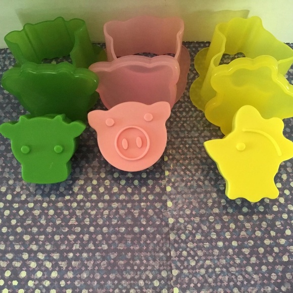Retro Tovolo Farm animal moulds. Cow-Pig-Chicken- Ice cream moulds -used - Picture 8 of 8